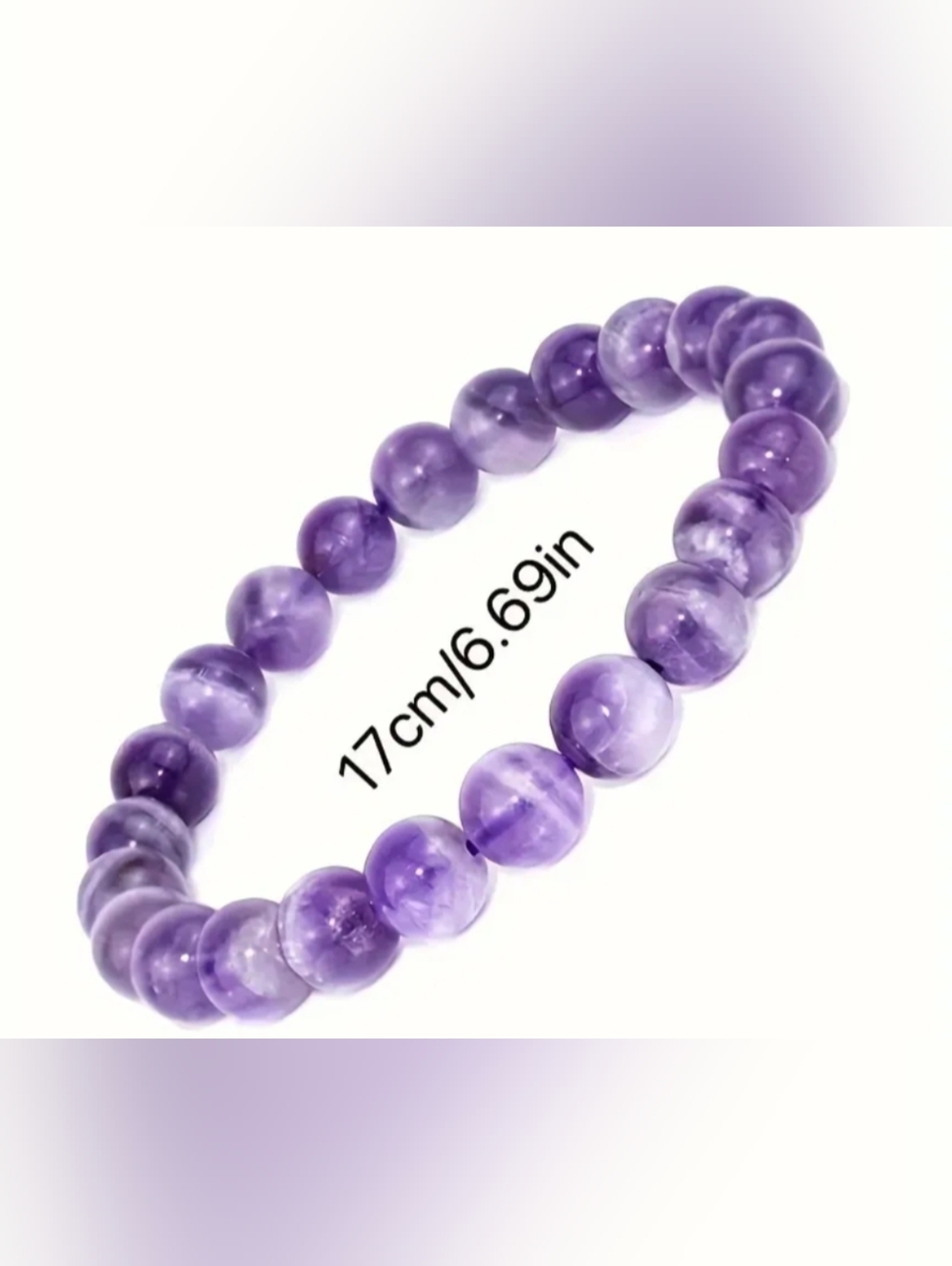Natural Amethyst Bracelet New With Tags Stress Reducer - Picture 4 of 11